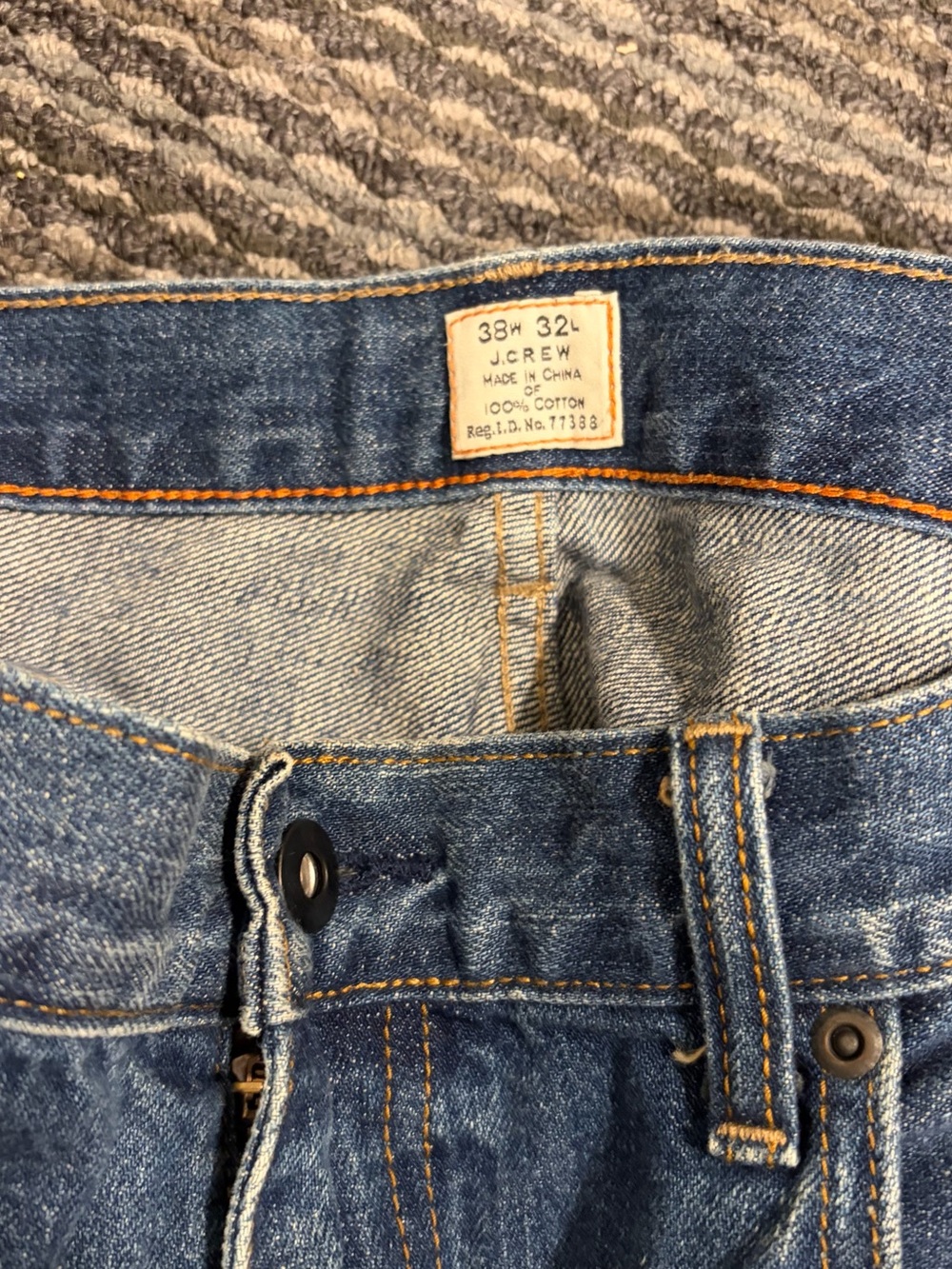 J.CREW Vintage Bootcut Jeans Mens 38x32 Medium Wash - Picture 3 of 5
